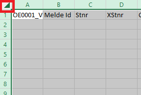 Excel seleziona tutto