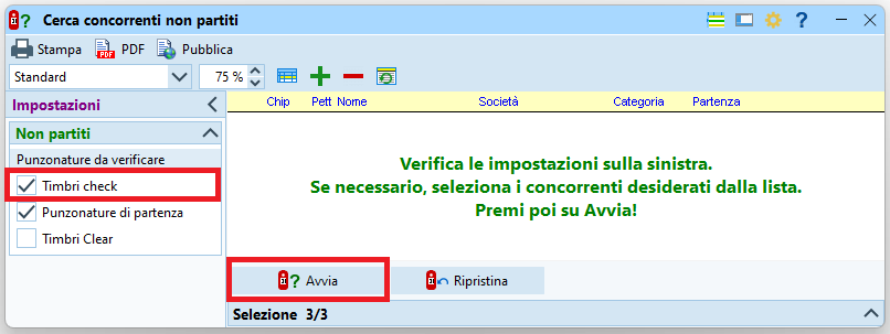 Avvia non partiti