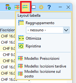 Layout tabelle