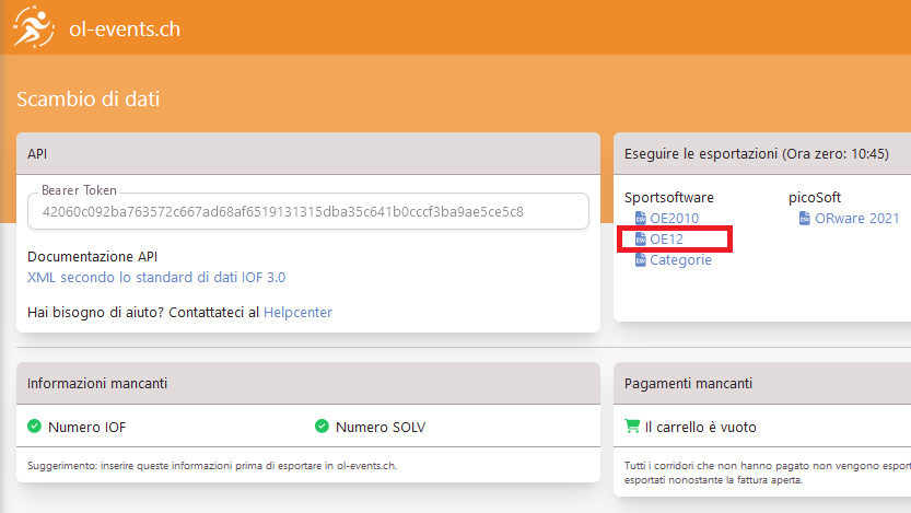 OL-Events export per OE12