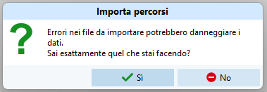 Conferma il caricamente delle iscrizioni