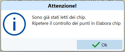 Avviso controlla punzonature